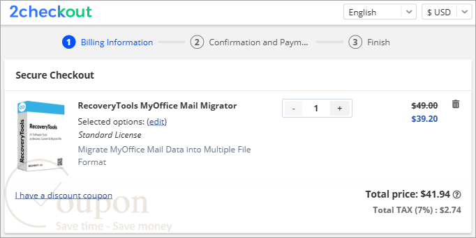 Recoverytools Myoffice Mail Migrator Coupon Code