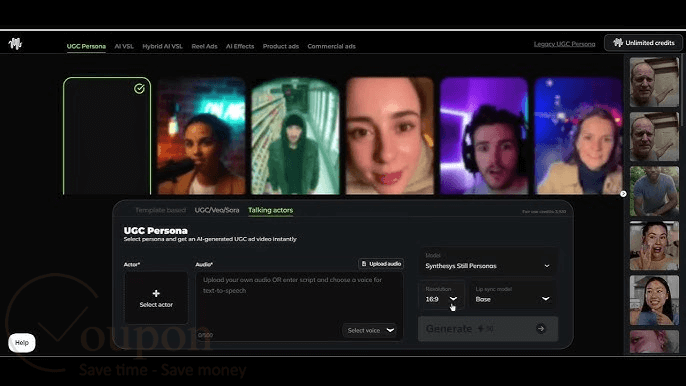 Synthesys Actors Screenshot