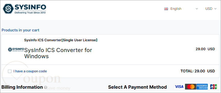 Sysinfo Ics Converter Coupon Code