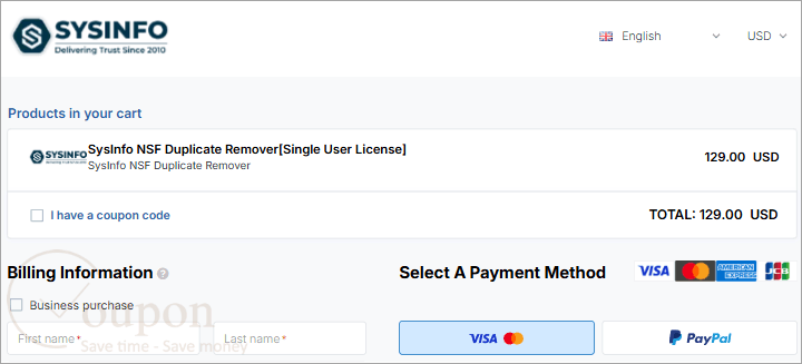 Sysinfo Nsf Duplicate Remover Coupon Code