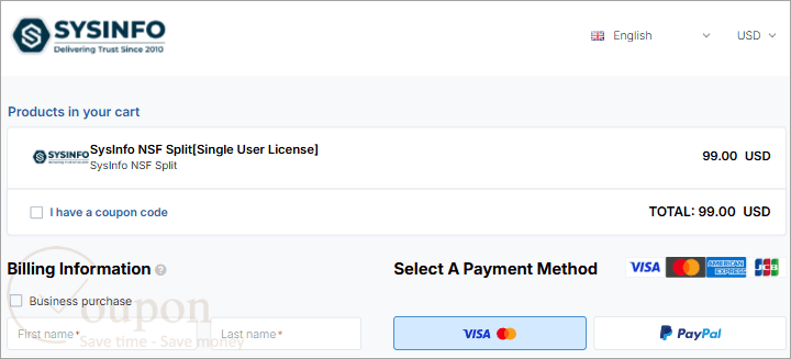 Sysinfo Nsf Split Coupon Code