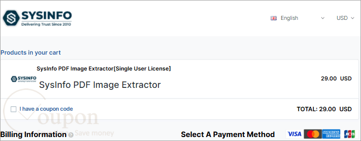 Sysinfo Pdf Image Extractor Coupon Code