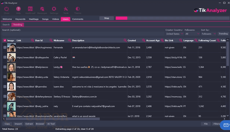 Tik Analyzer Screenshot