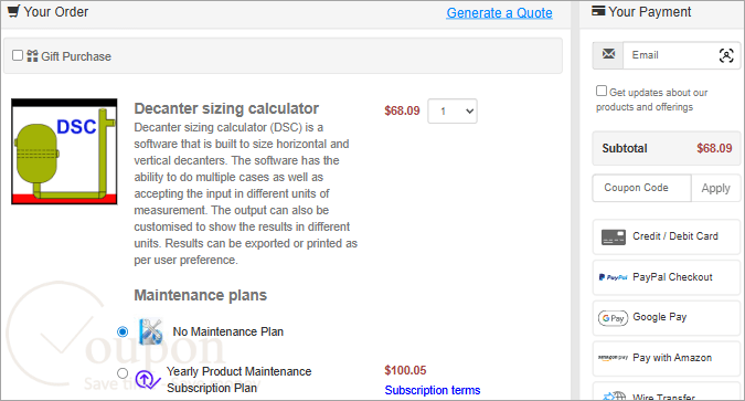 Webbusterz Decanter Sizing Calculator Coupon Code