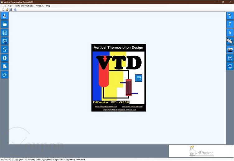 Webbusterz Vertical Thermosiphon Design Screenshot