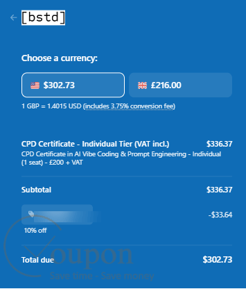 Bstd Coupon Code