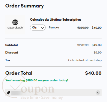 Calendbook Coupon Code