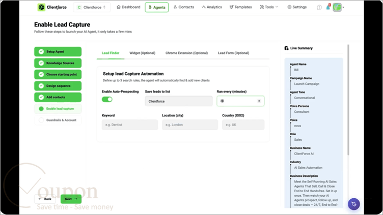 Clientforce Screenshot