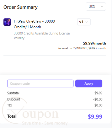 Hitpaw Oneclaw Coupon Code
