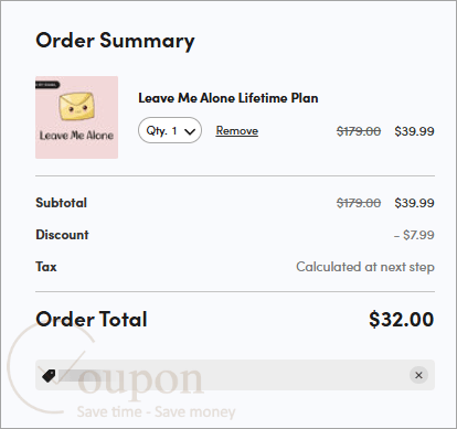 Leave Me Alone Coupon Code