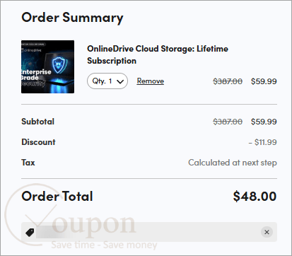 Onlinedrive Cloud Storage Coupon Code