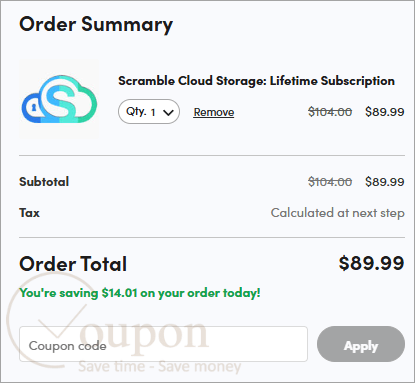 Scramble Cloud Coupon Code