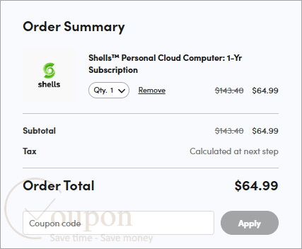 Shells Coupon Code