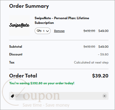 Swipenote Coupon Code