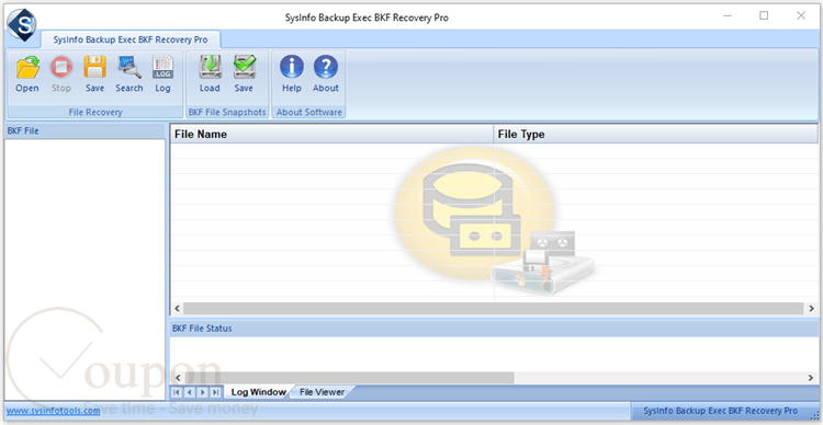 Sysinfo Backup Exec Bkf Repair Pro Screenshot
