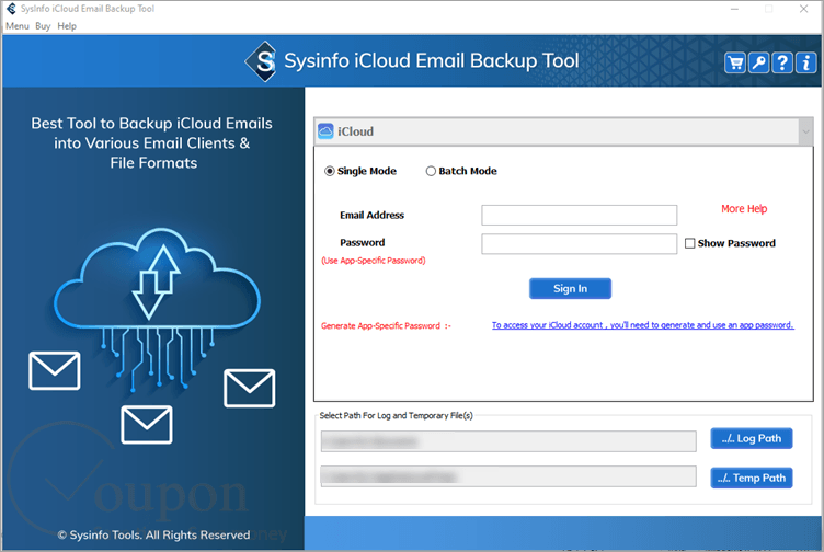Sysinfo Icloud Mail Backup Wizard Screenshot