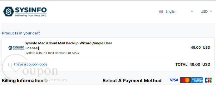 Sysinfo Mac Icloud Mail Backup Wizard Coupon Code