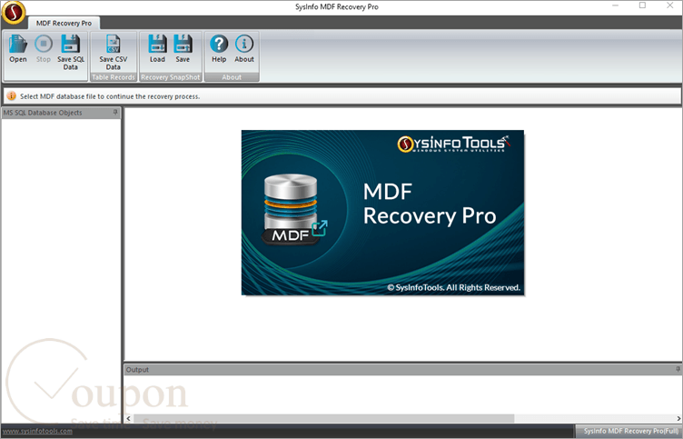 Sysinfo Mdf Recovery Pro Screenshot