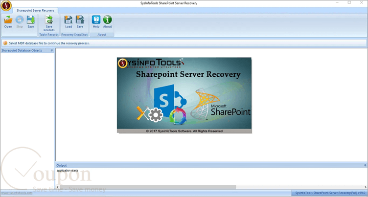 Sysinfo Sharepoint Server Recovery Screenshot