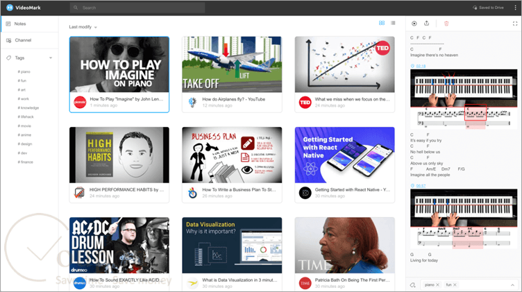 Videomark Screenshot