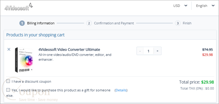 4Videosoft Video Converter Ultimate Coupon Code