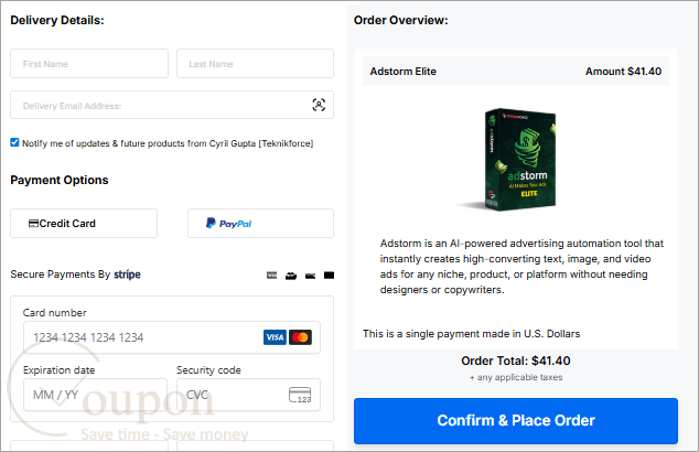 Adstorm Coupon Code