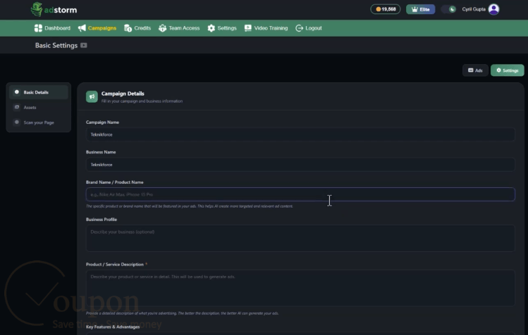 Adstorm Screenshot