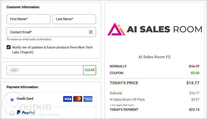 Ai Sales Room Coupon Code
