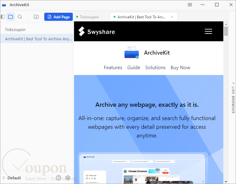 Archivekit Screenshot