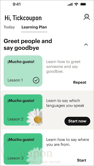 Babbel Language Learning Screenshot