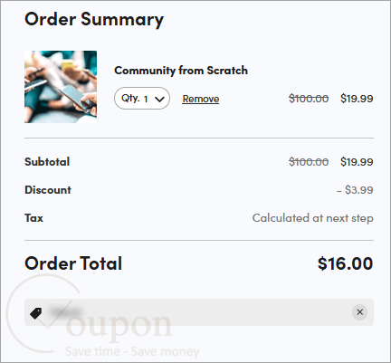 Community From Scratch Coupon Code
