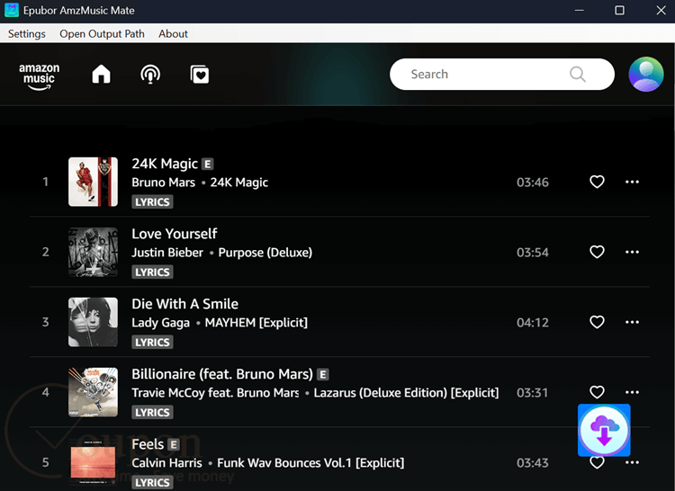 Epubor Amzmusic Mate Screenshot