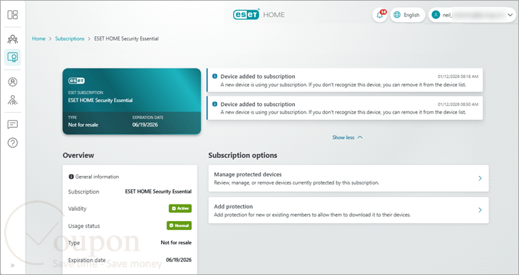 Eset Home Security Essential Screenshot