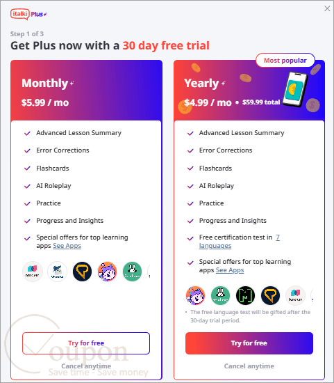 Italki Coupon Code