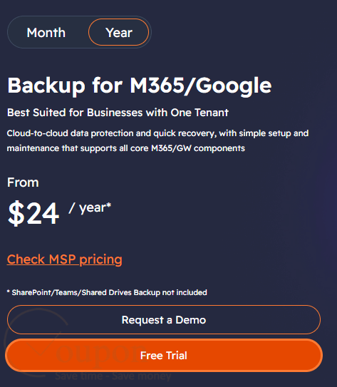Msp360 Backup For M365 Google Coupon Code