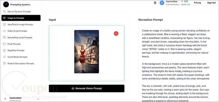 Prompting Systems Screenshot