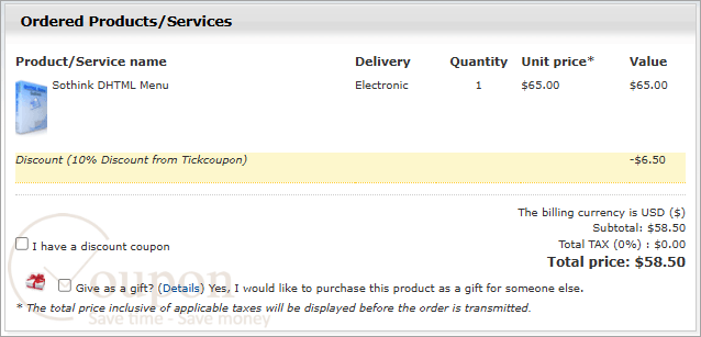 Sothink Dhtml Menu Coupon Code