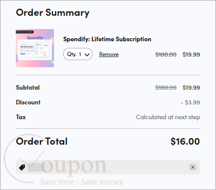 Spendify Coupon Code