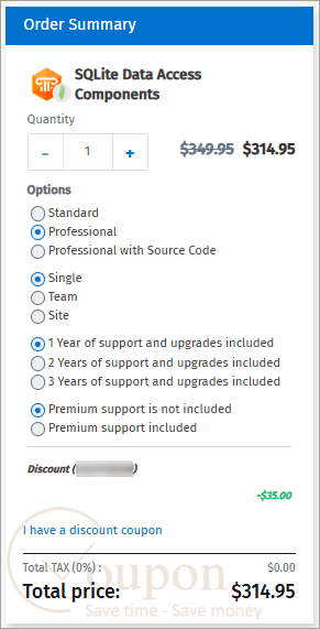 Sqlite Data Access Components Coupon Code