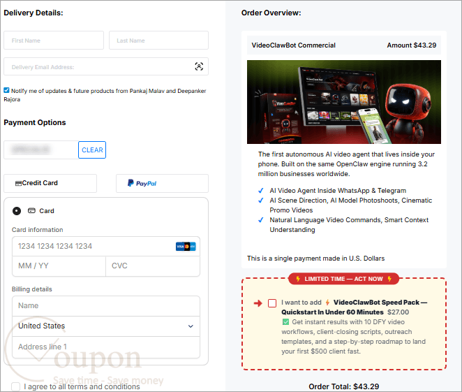 Videoclawbot Discount Code