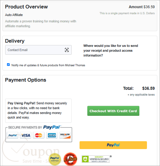 Auto Affiliate Coupon Code