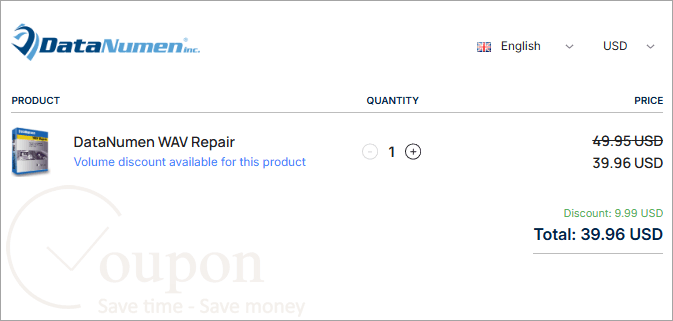 Datanumen Wav Repair Coupon Code