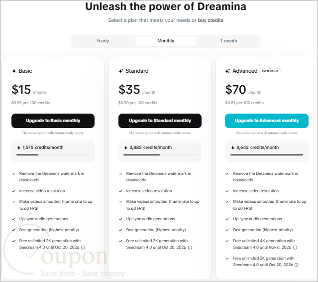 Dreamina Coupon Code