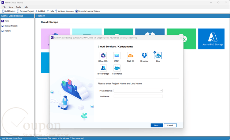Kernel Box Backup Screenshot