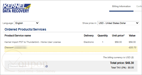 Kernel Import Pst To Thunderbird Coupon Code