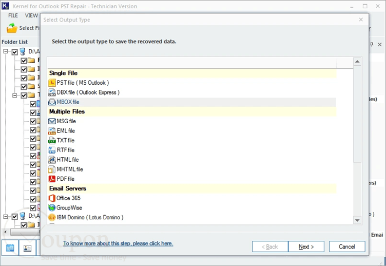 Kernel Import Pst To Thunderbird Screenshot