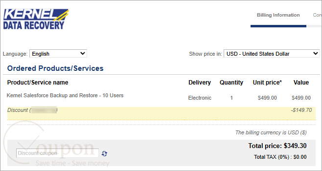 Kernel Salesforce Backup And Restore Coupon Code