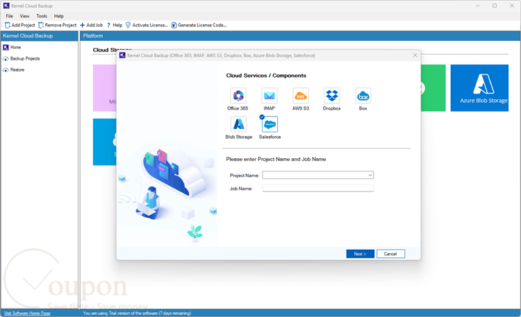 Kernel Salesforce Backup And Restore Screenshot