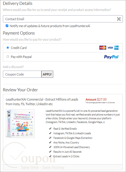 Leadhunterxai Coupon Code
