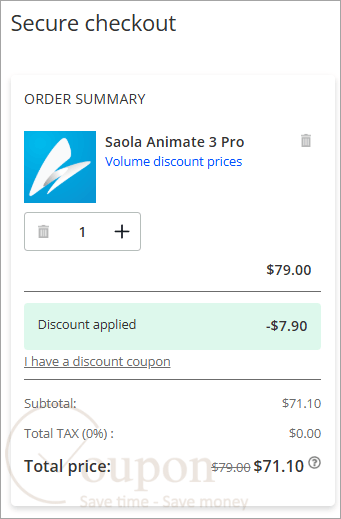 Saola Animate Pro Coupon Code